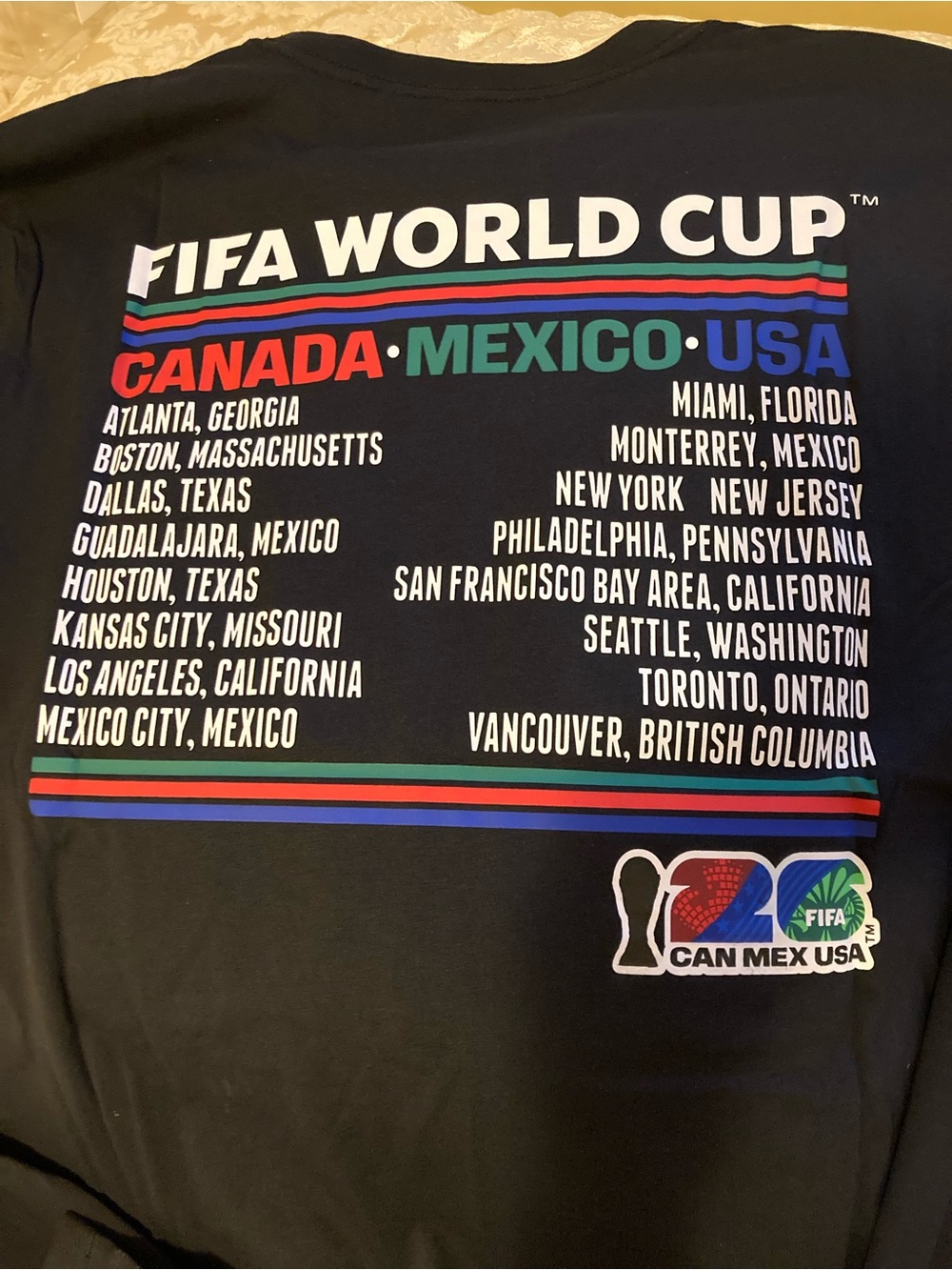 New FIFA World Cup Host Cities T-shirt